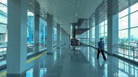 Penumpang juga bisa masuk ke Stasiun Manggarai dari Skybridge.