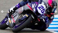 Berta baru pertama kali melakukan debutnya di ajang Supersport 300 World Championship. Foto: Instagram @deanbertavinales21