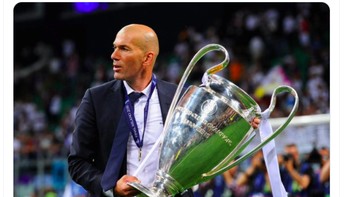 United masih punya waktu memecat Ole, datangkan Zidane yang bisa membawa Piala Champion atau Liga Inggris. Sekarang atau tidak sama sekali, tulis neteizen ini. Foto: Twitter