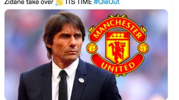 Ole sudah membangun tim yang baik, tapi sekarang biarkan Conte atau Zidane mengambil alih. Foto: Twitter