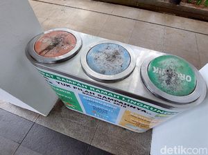 Duh! Sampah Organik-Anorganik di Balai Kota Bandung Masih Tercampur