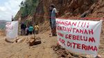 Tuntut Uang Ganti Rugi, Warga Terdampak Bendungan Bener Pasang Patok