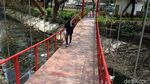 Asrinya Jembatan Gantung di Taman Sumenep