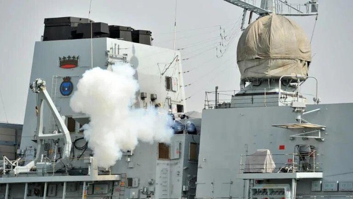 HMS Richmond is a frigate deployed with Britains aircraft carrier strike group (AFP/GLYN KIRK)
