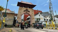 Pasar Baru sudah sepi sejak pandemi COVID-19 mewabah. 