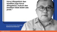 Cuitan SBY itu direspons langsung oleh Juru bicara Kubu Moeldoko, Muhammad Rahmad. Dia setuju dengan ucapan SBY. Dia yakin bahwa keadilan tidak boleh ada jarak.
