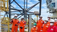 Berdasarkan keterangan unggahannya, Rig Tasha terletak di wilayah kerja offshore South Mahakam, Peciko, Sisi Nubi dan Bekapai, Kalimantan Timur Kalimantan Timur.Foto: Dok. Instagram Basuki Tjahaja Purnama @basukibtp