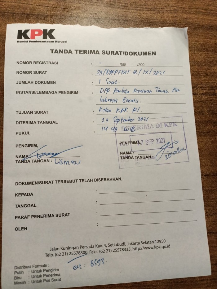 Laporkan Dugaan Kelebihan Bayar BUMN ke KPK DPP PEKAT Indonesia Bersatu melaporan dan mengadu ke KPK RI tentang adanya temuan data dugaan manipulasi sistem pembayaran kontrak di BUMN. Seperti apa?
