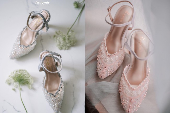 Jika dilihat, model sepatu yang dikenakan oleh Lesti dan Ricis pun tampak hampir mirip. Keduanya memilih sepatu pointed heels yang warnanya senada dengan busana yang dikenakan. Sepatu keduanya pun sama-sama dipenuhi dengan manik-manik yang menambah kesan cantik dan manis. Foto: Instagram