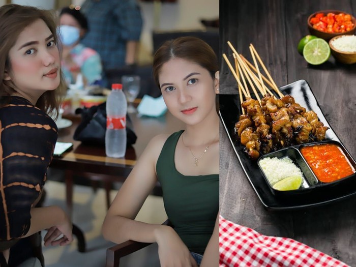 Penjual sate taichan cantik Bikin Betah! Kakak Beradik Cantik Ini Bakal Layani Kamu Makan Sate Taichan di Sini