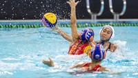 Tim polo air putri DKI Jakarta mengalahkan tim polo air putri Jawa Barat dengan skor 10-7.   