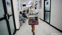 Memperingati hari rabies sedunia para hewan turut dibawa ke Pusat Kesehatan Hewan di Ragunan.