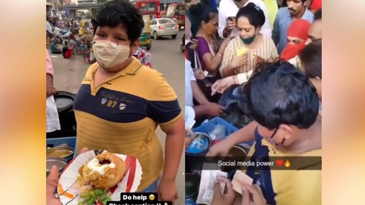 Jualan Makanan di Pinggir Jalan, Bocah Ini Dapat  Bantuan dari Food Blogger