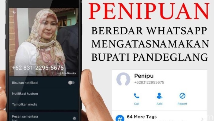 Penipuan yang catut nama bupati pandeglang