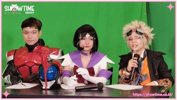  Tiga juri, yakni Rian CYD, Ola Aphrodite dan Zee Liu. Foto: Showtime