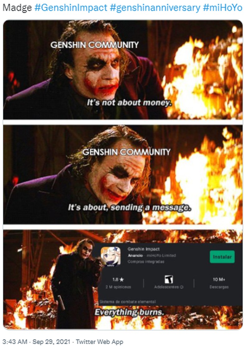 Fans Emosi, Genshin Impact Trending di Twitter