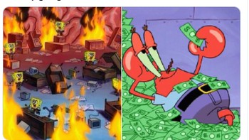 Uang uang uang. Foto: (Screenshoot Twitter).