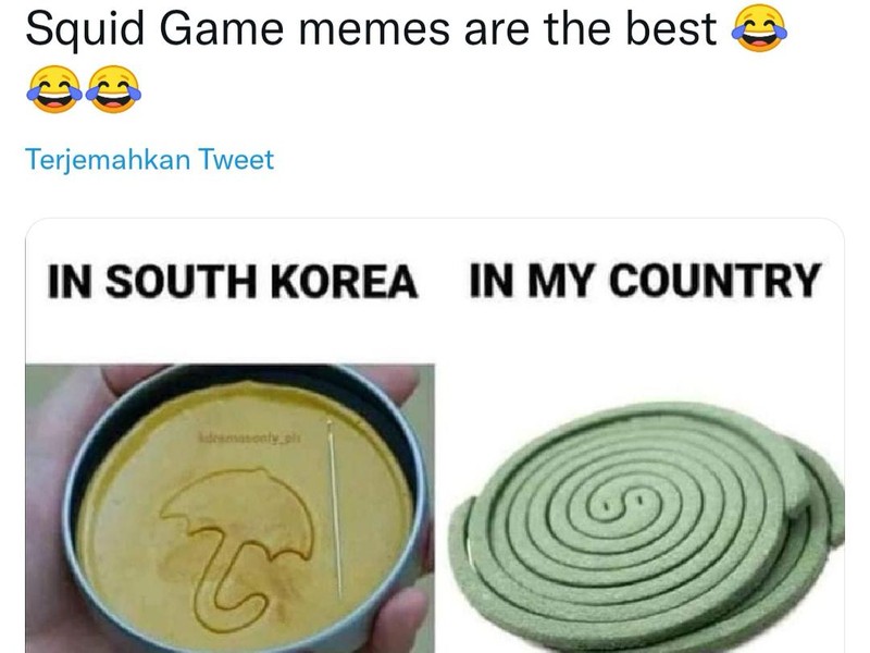 fotoinet meme lucu squid game