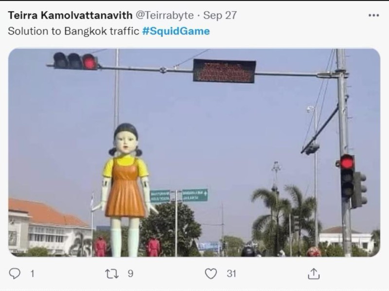 fotoinet meme lucu squid game