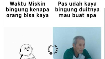 Si kakek bingung uangnya terlalu banyak. Foto: Screenshot Twitter