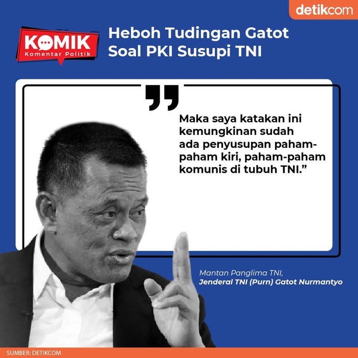 Heboh Tudingan Gatot Soal PKI Susupi TNI (Tim Infografis detikcom) Heboh Tudingan Gatot Soal PKI Susupi TNI (Tim Infografis detikcom)