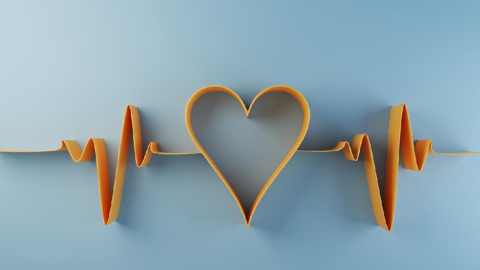 Ilustrasi lambang cinta atau jantung