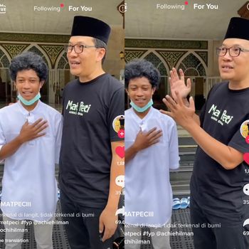 Kisah anak pemilik masjid viral di media sosial.