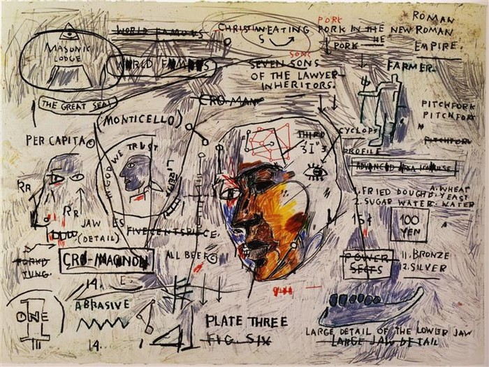 Lukisan langka Jean-Michel Basquiat berjudul Monticello