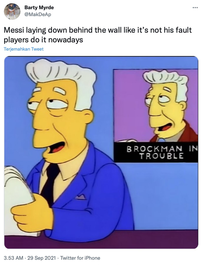 Meme Lionel Messi vs Man City