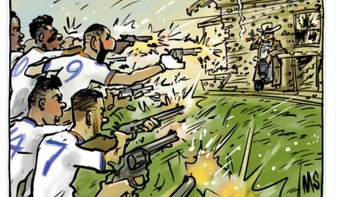 Real Madrid tak mampu mengatasi ketangguhan FC Sheriff. Foto: Twitter