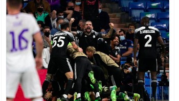 Sheriff menang di kandang Real Madrid, apakah ini kekalahan paling mengejutan? Tanya akun resmi UEFA Champions League. Foto: Twitter