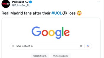 Fans Real Madrid sampai googling karena tidak tahu apa itu klub Sheriff. Foto: Twitter