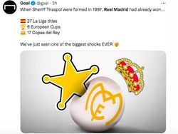 Keok di Tangan Sheriff, Real Madrid Diolok-olok