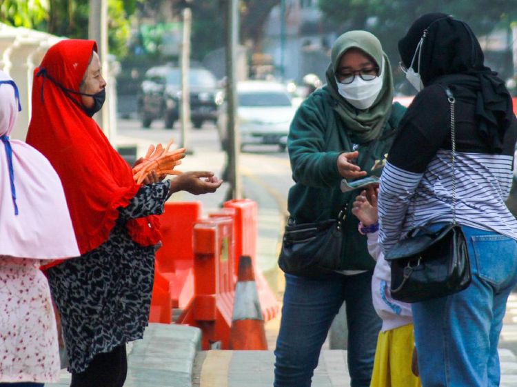 Potret Pilu Pedagang Wortel di Kebun Raya Bogor