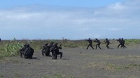 Usai pasukan mendarat di daerah lawan, pasukan khas TNI AU terlibat pertempuran dengan sengit dan pasukan akhirnya berhasil merebut pangkalan udara yang dikuasai musuh.