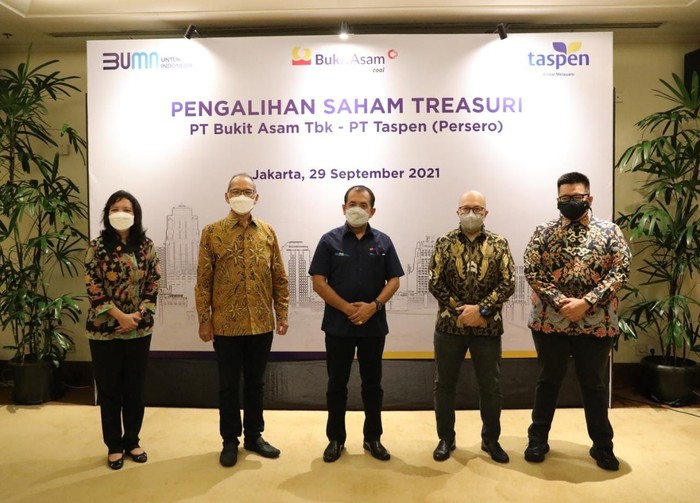 TASPEN Borong 262,5 Juta Lembar Saham PTBA Senilai Rp 600 M
