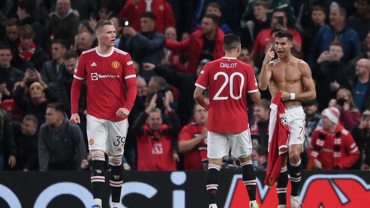 Cristiano Ronaldo jadi penentu kemenangan Manchester United atas Villarreal di Liga Champions (Foto: Getty Images/Laurence Griffiths)