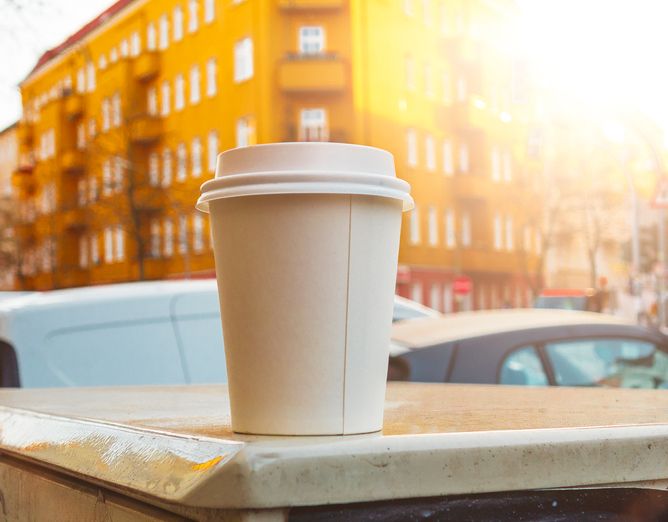 Driver ojol dapat kopi gratis