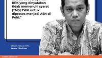 Wakil Ketua KPK Nurul Ghufron juga menyambut baik tawaran Kapolri itu. Dia menyerahkan semua proses perekrutan kepada Polri.