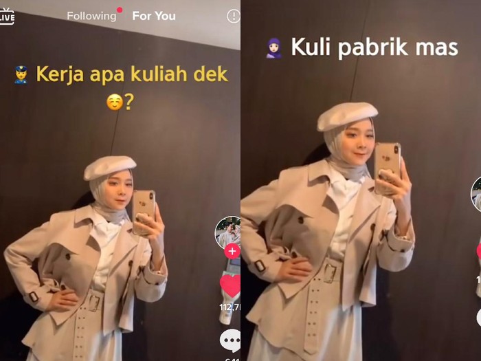Foto: Dok. Tangkap layar akun TikTok @faizahislamiati1. Foto: Dok. Tangkap layar akun TikTok @faizahislamiati1.
