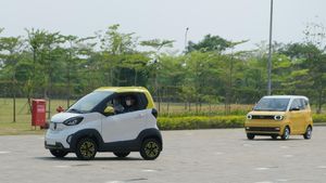 Luhut Jajal Mobil Listrik China Wuling di Cikarang
