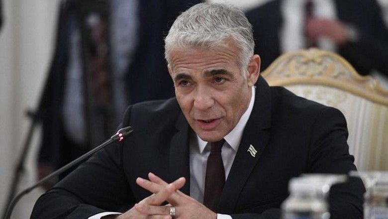 Israel’s Foreign Minister Yair Lapid is the main architect of the Israeli coalition government that ousted ex-premier Benjamin Netanyahu, who signed the Abraham Accords. (AFP)