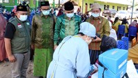 Acara vaksinasi tersebut dibuka langsung oleh Ketua DPRD Kabupaten Konawe dan dihadiri oleh Rais Syuriah PCNU Kabupaten Konawe, Ketua dan Sekretaris PCNU Kabupaten Konawe, Sekretaris Dinas Kesehatan Kabupaten Konawe dan jajaran pemerintah terkait. 