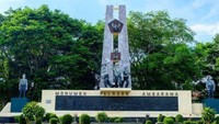 Monumen Palagan Ambarawa berada di Jalan Mgr Sugiyopranoto, Panjang Lor, Panjang, Kecamatan Ambarawa, Semarang. Monumen ini merupakan simbol mengenang sejarah pertempuran Palagan Ambarawa pada 12-15 Desember 1945. (Dok.sdanielmoto)  