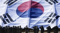 Peringatan Hari Angkatan Bersenjata Korea Selatan ini digelar setelah Korea Utara menguji coba rudal hipersonik beberapa hari lalu.