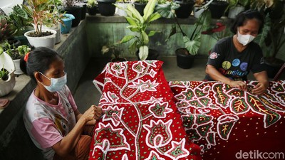 Mengenal Sulam Lidah Pengantin di Lampung