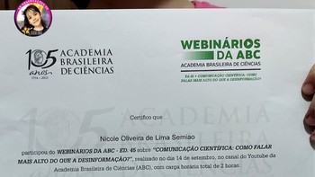 Nicolinha, sapaan akrabnya, sudah biasa mengikuti seminar dan bertemu dengan tokoh bergengsi di bidang astronomi. Foto: Instagram/@nicolinha2012