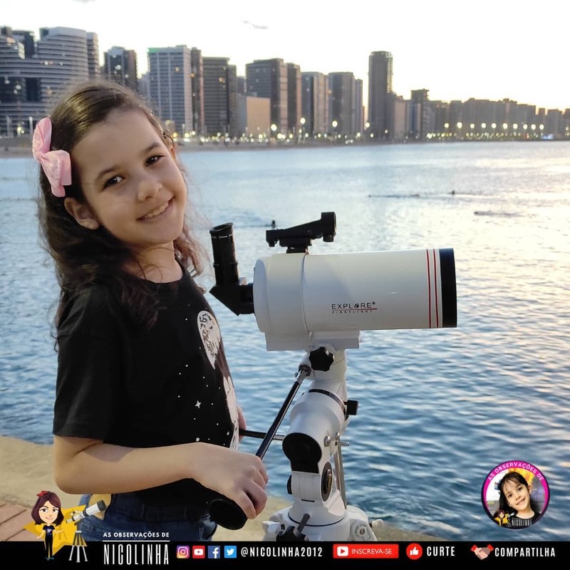Nicolinha astronom termuda di dunia berusia 8 tahun.