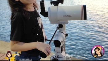 Orangtua Nicolinha semakin memahami bahwa putrinya memang sudah jatuh cinta dengan dunia astronomi ketika ia meminta hadiah teleskop untuk ulang tahunnya yang ke-4. Foto: Instagram/@nicolinha2012