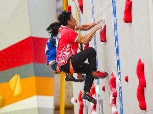 PON Papua: Jagoan Kalbar Gondol Emas Panjat Tebing Speed World Record